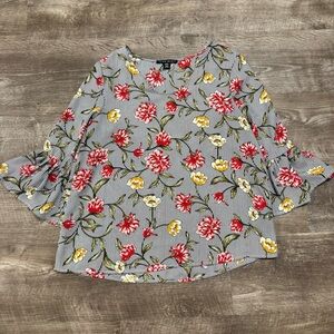 Como Black Quarter Sleeve Shirt Size Medium